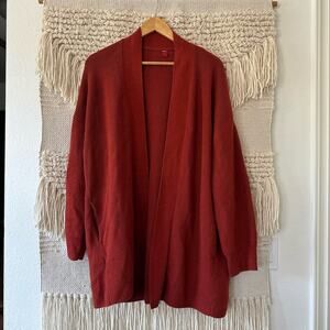 Lululemon Merino Wool-Blend Ribbed Long Wrap Sweater